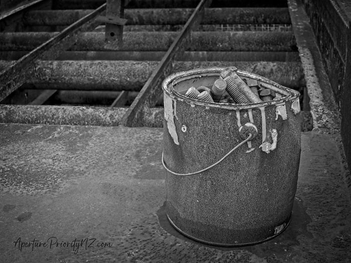 bucket of bolts